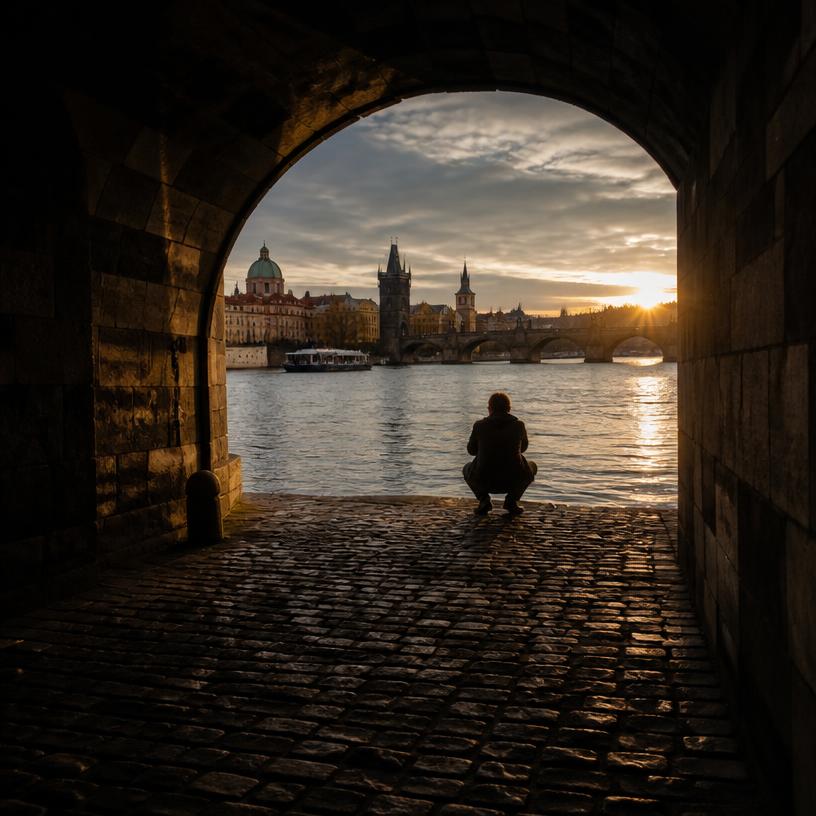 Praha, co má pod kabátem
