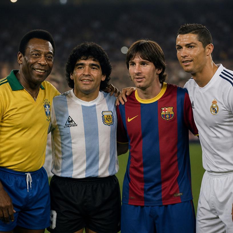 Když vládli trávníku Pelé, Maradona, Messi a Ronaldo