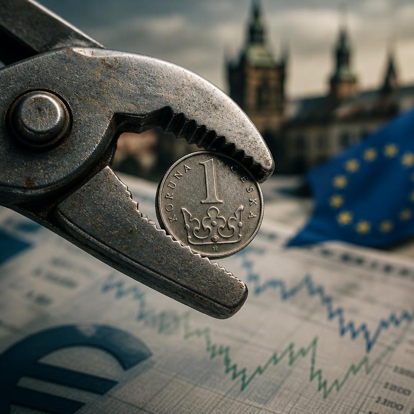 Koruna v kleštích! Euro dráždí trhy a nervy letí nahoru